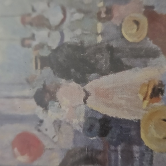 15.5"h Vintage nostalgic matted Wood Framed Art of the days of old - Picture 10 of 16